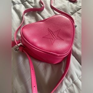 Jeffree Star Limited Edition Pink Heart Crossbody Bag New